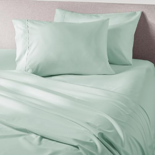 PeachSkinSheets Cooling Bed Sheets for Hot Sleepers - Ultra-Soft Breathable Peachskin Performance Fabric???, Moisture-Wicking, Deep Pocket Sheet Set, Oeko-TEX??, (King Size, Mint Julep)