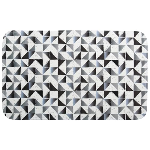 MSV Microfibre Bath Mat 45 x 75 cm Calula Grey, 75 x 45 cm