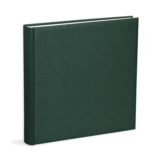 Mareli Photo Album 31 x 31 cm Green Cotton Fabric Cover, 80 Pages with Tissue