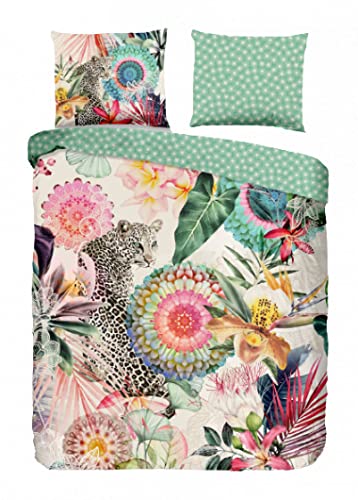 Single Duvet Cover 140 x 200 cm Cotton Satin No. 7157 Multi-Coloured