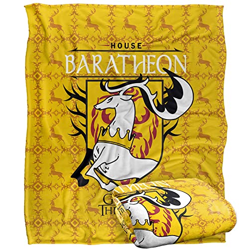 GAME OF THRONES House Baratheon Officially Licensed Silky Touch Super Soft Throw Blanket 152 x 127 cm