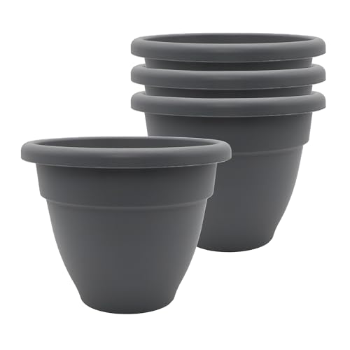 "The HC Companies planters, Warm Gray, 6"" (Pack of 4)"