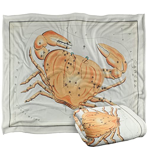 Bcreative - Graffitee Studios - S Hall Graffitee Studios Vintage Cancer Zodiac Silky Touch Super Soft Throw Blanket 152 X 127 Cm