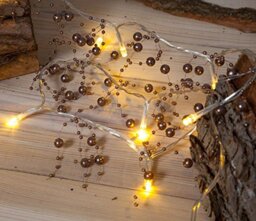 NOMA Copper Pearl Garland with 20 LED Lights (Pack of 1)