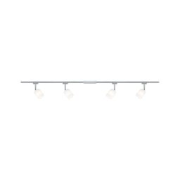 Paulmann 96898 Blossom URail Basic Set G9 max. 4x10W dimmable 230V Chrome matt, Chrome, Satin Rail System – Choose Any lamp
