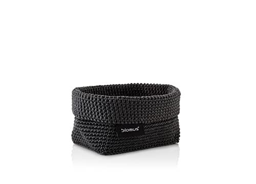 Blomus Crochet Basket 68882, Anthracite, M, Charcoal