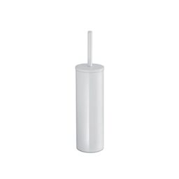 Gedy Genziana Toilet Brush Holder Floor, Steel/Thermoplastic Resins, White, 7.5 x 7.5 x 33
