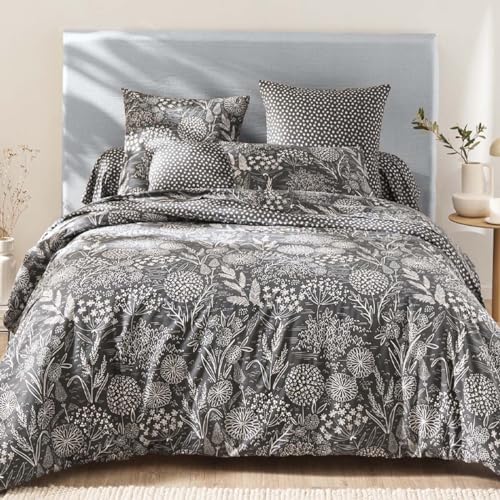 Printed Duvet Cover in Lyocell, Hortense, 200 x 200 cm, Origin