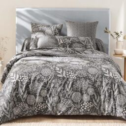 Printed Duvet Cover in Lyocell, Hortense, 200 x 200 cm, Origin