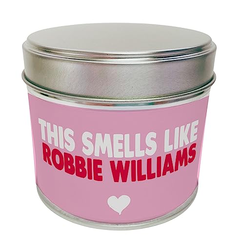 Wanky Candle - Smells Like Robbie Williams Celebrity Inspired Scented Tin Candle Funny Soy Wax Home Decor