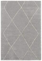 Elle Decor Massy Short Pile Rug, Silver grey cream, 160x230 cm