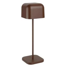 Olympia Lucca Cordless Rechargeable LED Table Lamp, Chestnut, 300mm