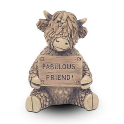 Lesser & Pavey Hughie Highland Cow Fab Friend Decor Figurine