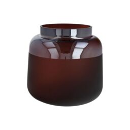 Goebel Vase, Glass, Red, 20 x 20 x 19.5 cm