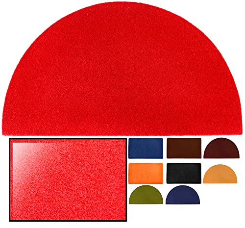 LucaHome – Synthetic Coconut Doormat, 40 x 70 cm, Red Semiluna with Non-Slip Base, Smooth Coconut Doormat, Absorbent Doormat, Home Entrance, Ideal for Outdoor Door or Hallway