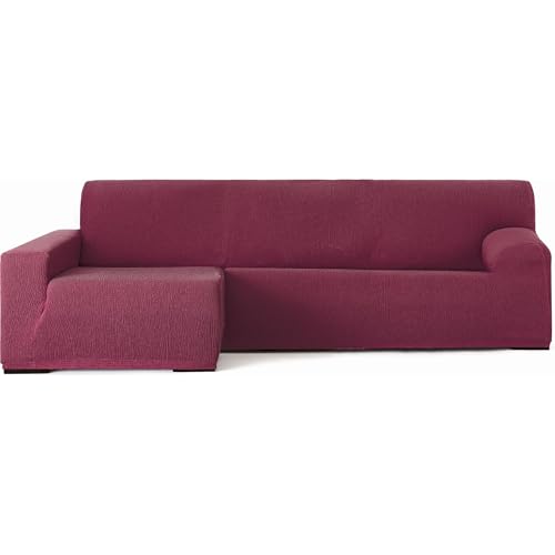ECOMMERC3 Chaiselong - Universal and Versatile Long Left Arm Sofa Cover - Bordeaux Chaiselong Protector Easy to Install for Back, Seat and Arms