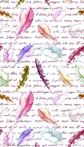 AG Design Feathers, Curtain, 140x245 cm, 1 Part, FCSL 7551, Polyester, Multi-Colour, 0.1 x 140 x 245 cm