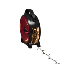 Konstsmide Micro LED Cable Reel Christmas Outdoor Fairy Lights Plug in/Outdoor or Indoor (IP44) / 800 Warm White Diodes/Black Cable String Lights