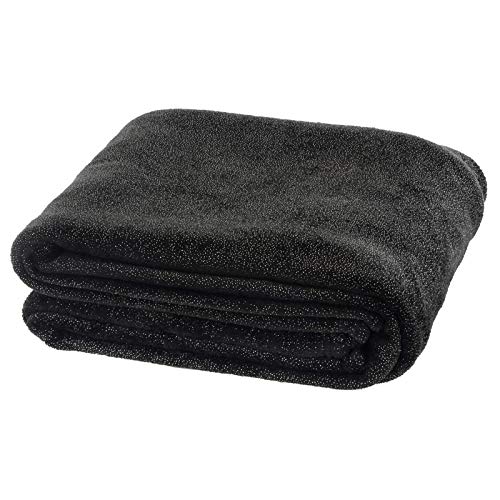 Micro-Pro Luxurious Fleece Blanket Throw Black With Sparkles Soft Flannel For Your Home Sofa Drape Bed Cover Snuggle Wrap Winter Warmer 200x155cm