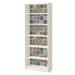 WALPLUS Decorations Wall Stickers Wall Murals Decals Living Room Children Nursery Home Décor WM10008 - Mediterranean Tiles X 8PCS
