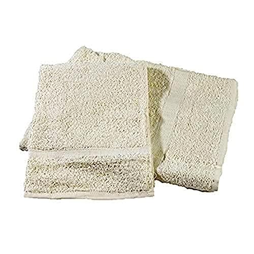 Gabel Set Hand Towel with Guest Towel, Plain, 100% Cotton, 3.3 x 27 x 36 cm. 3.3x27x36 cm Ecru'