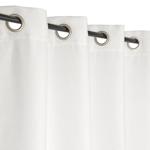 Atout Ciel Curtain with Eyelets 140 x 240 cm Ready to Hang Curtain, Off-White