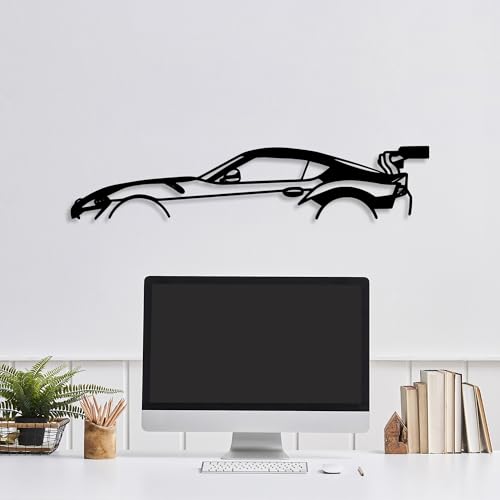 Stylish Black Decorative Metal Wall Accessory, 70 x 14 cm, 100% Metal, 1.5 mm Thickness, Easy Wall Mounting for Modern Home Decor