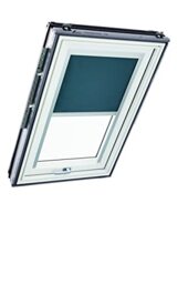 Original Roto Blackout Roller Blind ZRV Almost complete Blackout Guide Rail Silver For Roto Roof Windows Series Designo R6/R8, i8 and Classic 64/84 Size 114/118 - 11/11 Colour Dark Grey