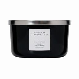 French Connection Candles Gifts for Women Scented Candle - Soy Candle Wax - Long Burning Luxury Candle Box for Her - (Extra Large Candle - 436G, Black Pomegranate)