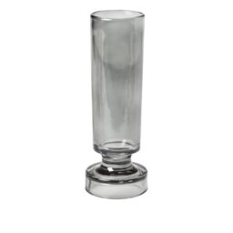 broste Copenhagen Petra Vase, Glass, Grey, 17 cm