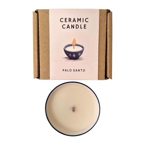 MIni Ceramic Bowl Candle (Palo Santo)