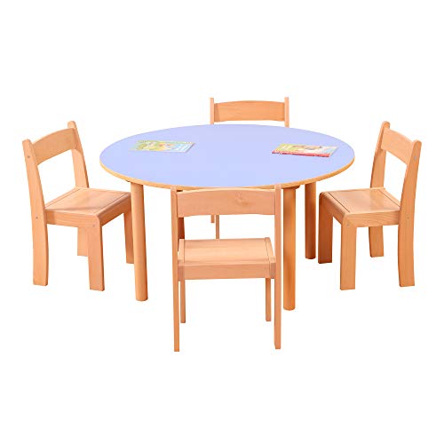 Liberty House Toys Pastel Blue Round Table H530 x W1000mm, W100mm