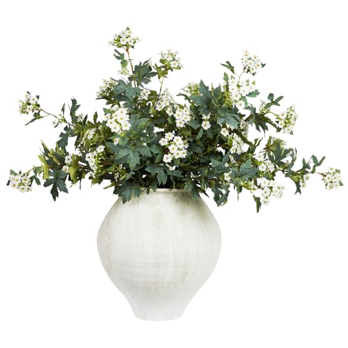 Srifoliage Artificial Plants,6Pcs 31inch Green Faux Stems for Vase,Artificial Flowers Faux Branches Artificial Plants & Flowers for Home Decor (6, Kalanchoe)