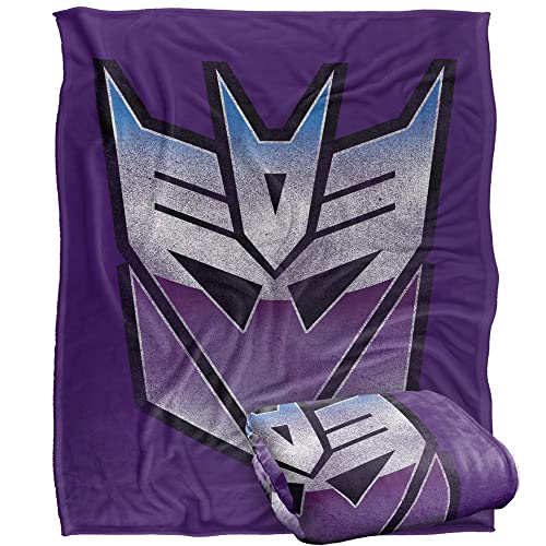 "Transformers Decepticon Shine Silky Touch Super Soft Throw Blanket 152 x 127 cm, 50"" x 60"""