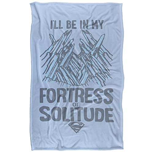 Superman The Fortress Silky Touch Super Soft Throw Blanket 91 x 147 Cm
