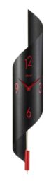 Hermle Savanna II 70869-292200 Modern Wall Clock Quartz Black/Red