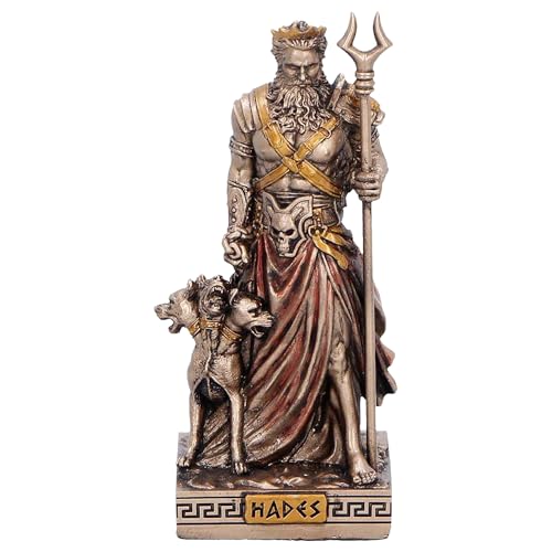 Nemesis Now Hades God of the Underworld (Mini) - Ancient Egypt Art Decor, Bronzed Hand-Painted Resin Statue, Mythology Collectible