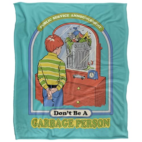 Steven Rhodes Garbage Person Silky Touch Super Soft Throw Blanket 152 X 127 Cm