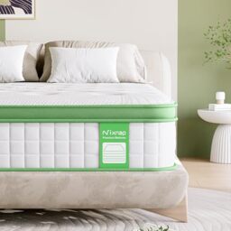NIXNAP King Mattress 5FT, 10 Inch Hybrid, 9-Zone Ergonomic Support