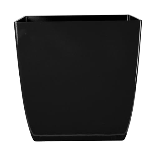 "The HC Companies Planter, Glossy Black, 16"""