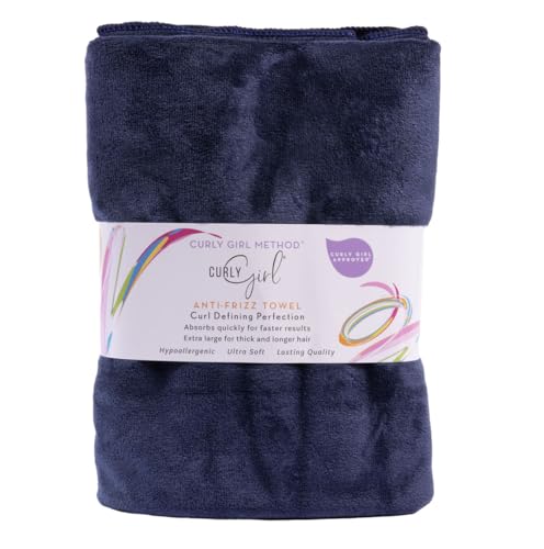 Curly Girl Towel for Women with Curls, Anti-Frizz, Absorbent, Fast Drying, Curly Hair, Microfiber Hair Drying Towel for Curls