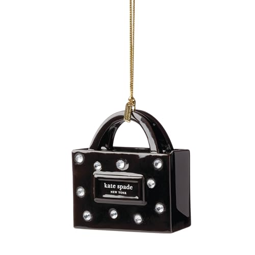 kate spade New York Be Jolly KSNY Signature Shopping Bag Ornament, Christmas Ornament