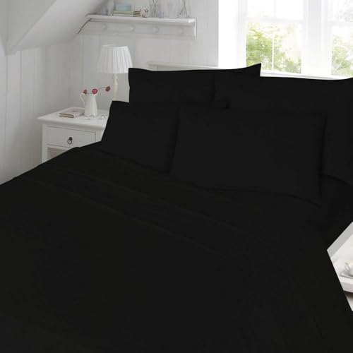 Kampala Hill 180 Thread Count Duvet Cover Set Bedding Black Single