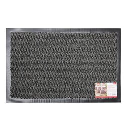 JVL Heavy Duty Commodore Vinyl Backed Barrier Door Floor Mat - 40 x 60cm, Grey
