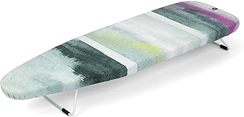 Brabantia Table Top Ironing Board Size S (95 x 30cm) Compact Flat-Folding Steam Iron Table, Ideal for Apartments & Caravans (Morning Breeze)