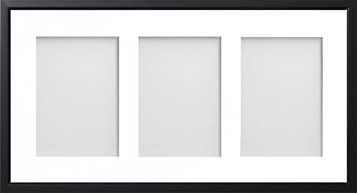 Frame Company Drayton Multi Aperture Photo Frame, Black, 20x10 for 7x5 inch (x3)