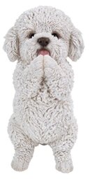 HI-LINE Gift Ltd. Animal Statue, Resin, White/Black