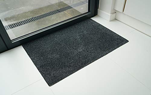 "Serdim Rugs Non Slip Tufted Heavy use Door Entrance Absorbent Mats, Anthracite, 40 x 60 cm(1'4"" x1'12"")"