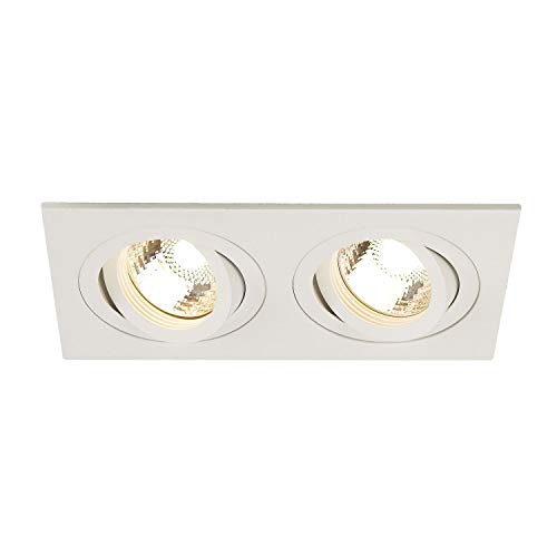 SLV recessed Ceiling Light New TRIA 2 / spot, floodlight, Ceiling Spotlight, Ceiling Light, Built-in LED Light, Internal Lighting / GU10 50W White