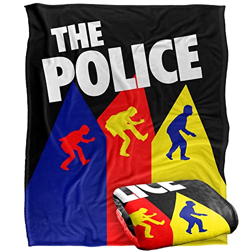 The Police The Police Bkt Silky Touch Super Soft Throw Blanket 152 X 127 Cm